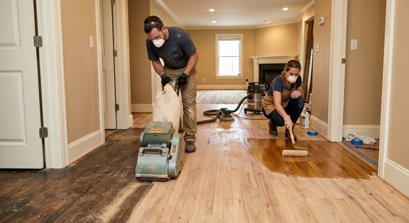 Tiger Wood Floor Refinishing in Overland Park, KS
