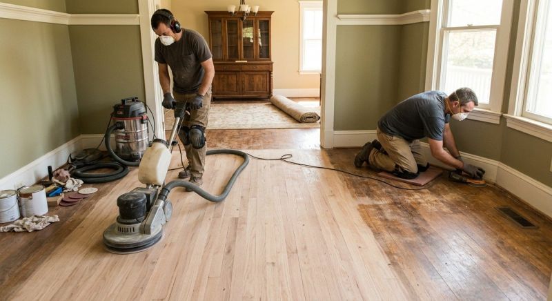 Walnut Floor Refinishing in Kansas City, KS