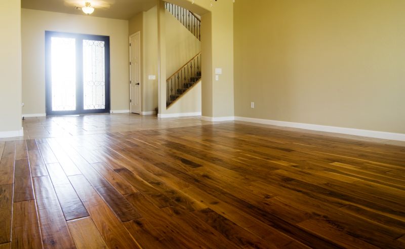 Refinished Hardwood Floor in Entryway