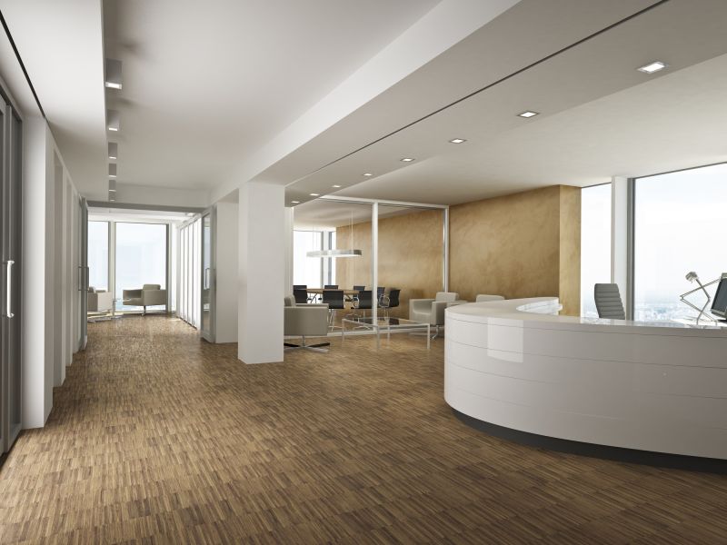 Dark Walnut Hardwood in Home Office