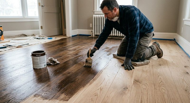 Wood Floor Staining in Kansas City, KS